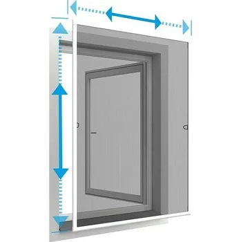 Stavebniny Easy Life Síť proti hmyzu Edge Plus, 70–80 × 120–140 cm, polyester, hliník, bílá&nbsp;88-000-2085