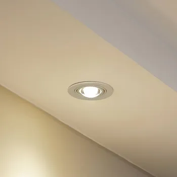 Svítidlo Lindby Vestavné svítidlo Jyla, bílá matná, Ø 13 cm, GX53 matná bílá 1 x 11 W LED