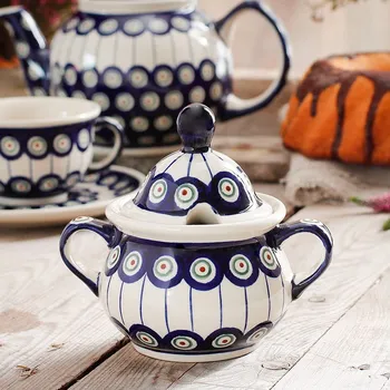 Cukřenka Cukrářská dóza Keramika Bolesławiec 350 ml - dek. 8 (druhý druh)