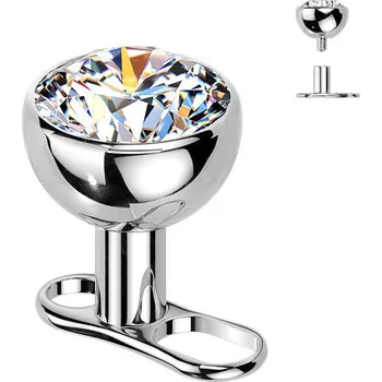 Šperk Šperky4U Kompletní microdermal piercing TITAN, 1,6mm - MD053-05