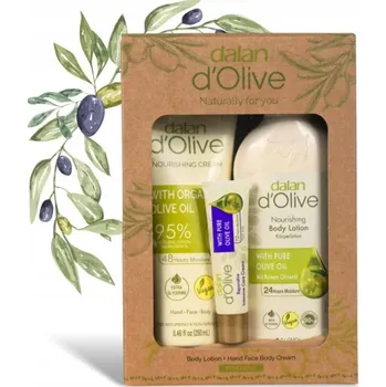 Kosmetická sada Dalan d'Olive sada 3 produktů: balzám + krém v krabičce