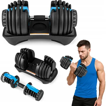 IP kamera Potažené/pogumované nastavitelné činky Gymtek 1x 24 kg