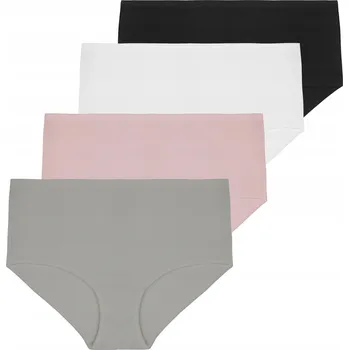 Kalhotky DÁMSKÉ KALHOTKY KALHOTKY S VYSOKÝM PASEM MAXI BIKINI 4 KUSY HLADKÉ MORAJ M