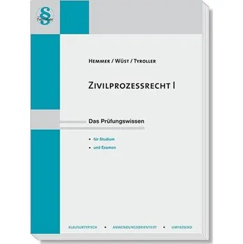 Zivilprozessrecht I - Hemmer, Karl-Edmund [DE] (2024, Brožovaná, Hemmer-Wuest)