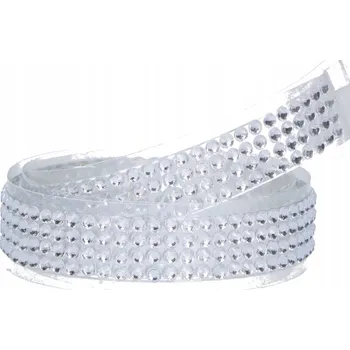 Lepicí páska Páska stuhy 0,5 m x 1,8 cm stříbrná