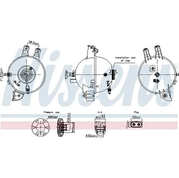 Motor automobilu Vyrovnávací nádoba, chladivo NISSENS 996167