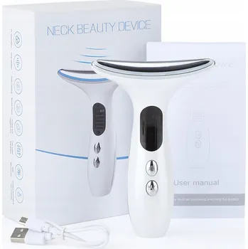 Masážní přístroj MASAŻER UJĘDRNIAJĄCY DO SZYI a TWARZY EMS LIFTING Z GORĄCYM KOMPRESEM