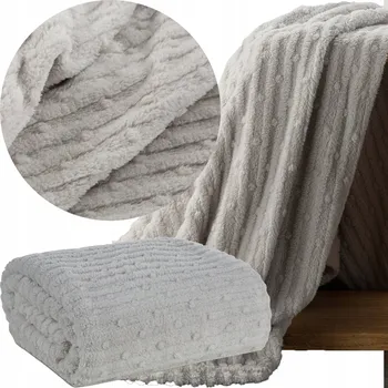 Prostěradlo Deka Eurofirany polyester 70 cm x 160 cm stříbrná