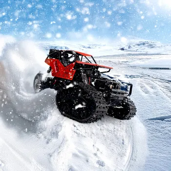 RC model auta Dálkově Ovládané Terénní Auto 2v1 4x4 Vyměnitelné Kola a Pásy RC