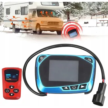 Ventilátor topení a klimatizace OVLADAČ LCD displej PRO OLEJOVÉ TOPENÍ WEBASTO + DÁLKOVÉ OVLÁDÁNÍ 12/24V