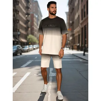 Set pánský komplet ombré AX0803 Barva: Bílá, Velikost: XL