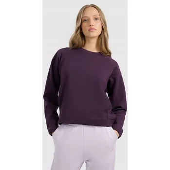 Pánská mikina Tepláková mikina bez zipu bez kapuce 4F - FIALOVÁ, S