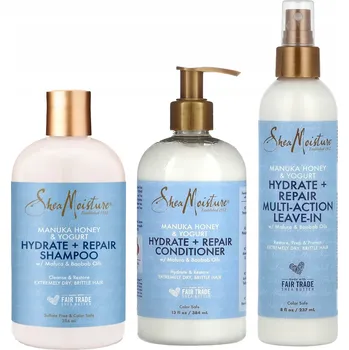 Sada Shea Moisture Manuka Honey & Yogurt Šampon, Kondicionér a Bezoplachová Péče