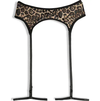 Kalhotky GATE Podvazky s leopardím vzorem S/M 625-0191/28