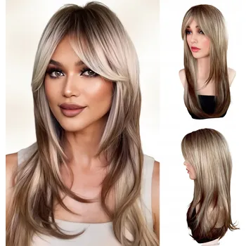 Paruka Paruka polodlouhé syntetické vlasy kaštanová Althair dámská