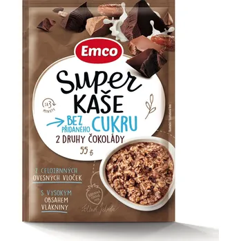 Kaše Emco Super kaše 2 druhy čoko 55g