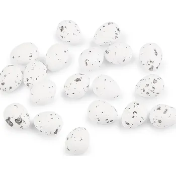 Velikonoční dekorace Dekorační křepelčí vajíčka k aranžování v dóze Varianta: bílá, Balení: 1 krab.