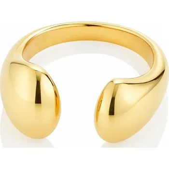 Prsten Flamenco Mystique Prsten z chirurgické oceli pokovený 14k zlatem, nastavitelný PST989