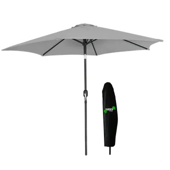 Stínicí technika Garden Line ZÁHRADNÍ SLUNEČNÍK 3 M ŠEDÝ S POTAHEM *5330