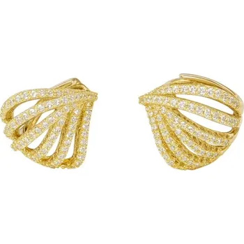 Náušnice Flamenco Mystique Náušnice z nerezové oceli pokovené 14k zlatem KST3528