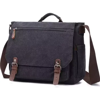 Canvasio pánská plátěná taška Desmond Černá