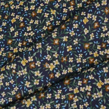 Bavlněný popelín Jane tmavomodrý