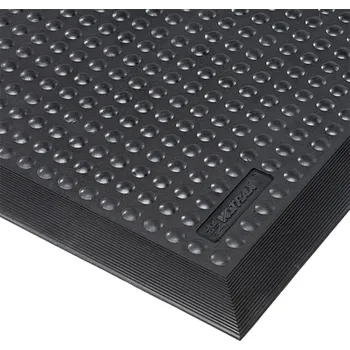 Rohožka Flomat Černá gumová protiúnavová rohož Skystep, Nitrile - 60 x 90 x 1,3 cm