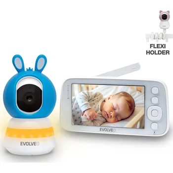 Dětské zboží EVOLVEO Baby Monitor N5 - Set videochůvičky s 360° dohledem, obousměrnou komunikací a ukolébavkami,