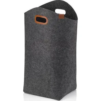 Koš na prádlo KELA Taška na prádlo Fay filc tmavě šedá 52x24 cm KL-24465