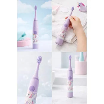 Elektrický zubní kartáček SONICKÝ KARTÁČEK PRO DĚTI ELEKTRICKÝ NA ZUBY JEDNOROŽEC