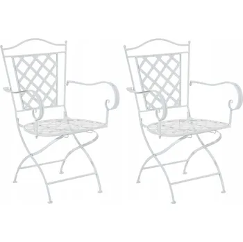 Sada 2 židlí Adara, nostalgický design, ručně vyrobené ze železa, antracitová barva