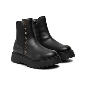 Dámská móda Polokozačky Tommy Hilfiger Chelsea T3A5-33578-1351 S Černá 37