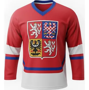 Hokejový dres Fansport ADH108 hokejový dres ČR červený