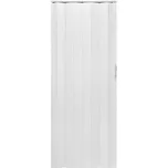 Skládací dveře 001P bílé matné 90 cm