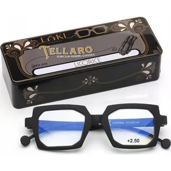 Brýle na čtení +2.5 Dioptrie LOKI - ITALY Brýle na počítač s filtrem modrého světla, brýle na čtení