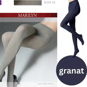 Dámské punčochy Punčocháče hladké Marilyn Micro 60 DEN modré námořnická modrá velikost 3