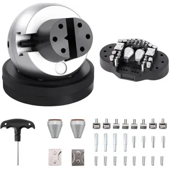 Gravírovací blok 5palcový kulový svěrák na šperky s 34dílnou sadou nástavců a gumovou základnou