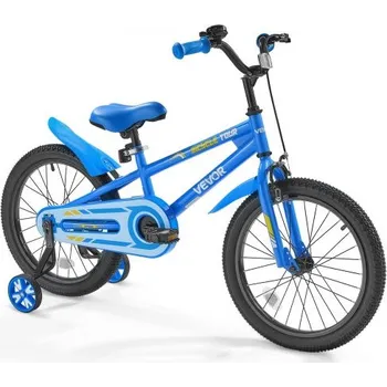 Dětské kolo Dětské kolo , dětské kolo ve stylu BMX 45,72 cm, výška jezdce 110 cm - 140 cm, součástí jsou pomocná kolečka, robustní a snadno sestavitelné, batolací kolo pro chlapce a dívky, které se učí jezdit, modré