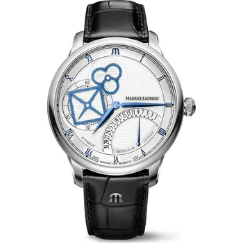 Módní doplněk Maurice Lacroix Masterpiece Square Wheel Retrograde MP6058-SS001-110