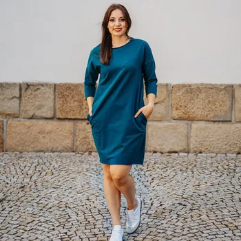 Dámské šaty Šaty Raindrop Short Night Petrol Blue Velikost: XXL