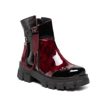 Dámské kozačky Polokozačky Maciejka 05137-33/00-7 Bordó 36