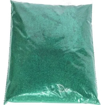 Textilie Glitry - třpytky sypké, TMAVĚ ZELENÁ, 1 kg