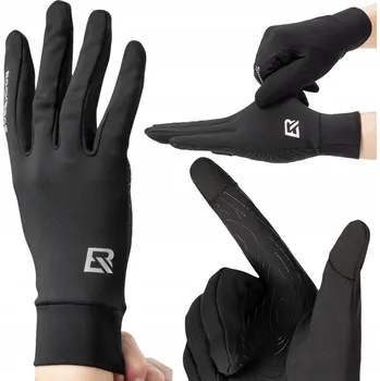 Cyklistické rukavice Cyklistické rukavice černé Protiskluzové Dotykové Sportovní