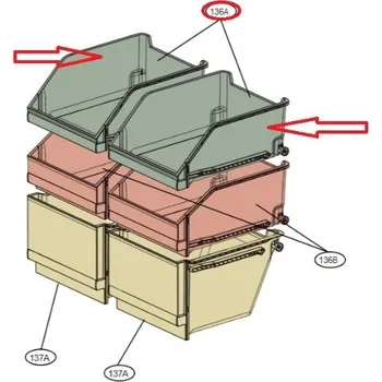 Příslušenství pro lednici AJP75574614 - Šuplík pro mrazničku chladničky LG