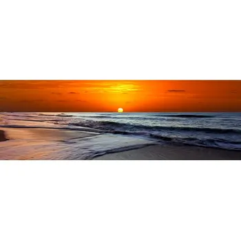 Topidlo Panoramatický infraobraz Západ slunce Rámy: Oranžový, Výkon a rozměr: 1000 W – 184 cm × 64 cm (42 m³)