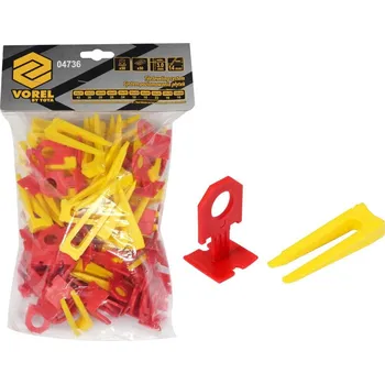 Nivelační systém 3 mm (50x spona + 50x klín)