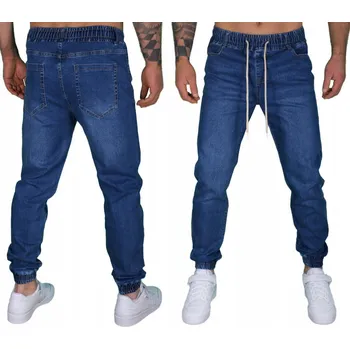 Dámské spodní prádlo JOGGERY PÁNSKÉ DŽÍNOVÉ KALHOTY SE STAHOVACÍ GUMOU