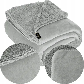 Prostěradlo Deka Eurofirany polyester 70 cm x 160 cm stříbrná, šedá