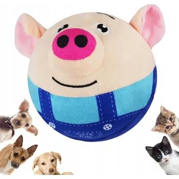 Hračka pro psa Interaktivní hračka pro psy pro kočku, unikající míček, plyšové skákací prasátko