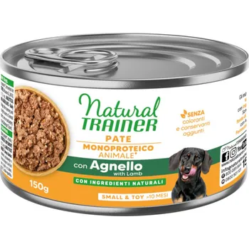Krmivo pro psa 150g Natural Trainer Sensitive No Gluten Small & Toy Adult bez lepku - jehněčí a celozrnné obiloviny